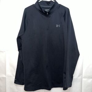 Under Armour Base 4.0 Coldgear Mens XXL Fitted Quarter Zip Pullover Black
